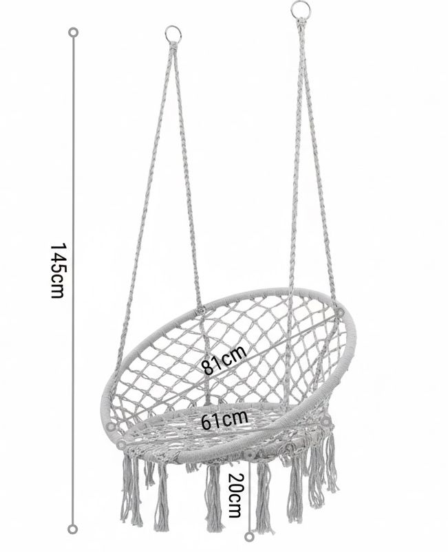 SunWall Závěsné křeslo Relaxco 112210 světle šedé 5